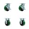 Service Caster Tool Box Caster Wheel Set 5'' Green Poly on Cast Iron Swivel Casters, 4PK TOOL-SCC-30CS520-PUR-GB-TLB-2-R-2 - alternate 1